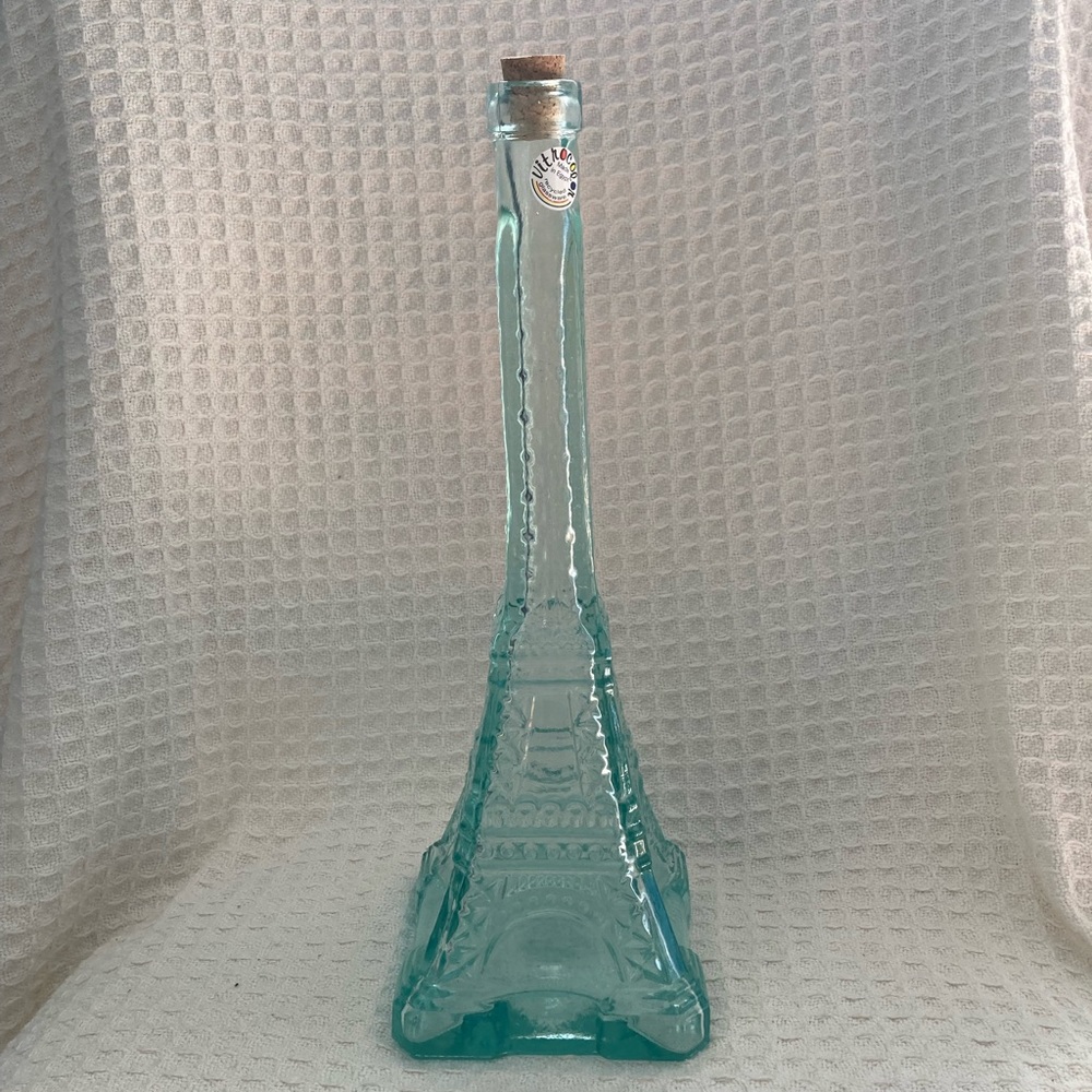 Vitrocolor Eiffel Tower Recycled Glass Barware Bottle Made In Egypt
